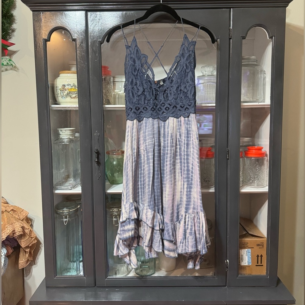 Free People Tie Dye Slip Dress Medium